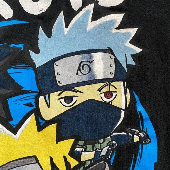 Naruto Shippuden Chibi Sasuke Hatake T-Shirt Size M Graphic Print Anime Manga 2 - Picture 6 of 12